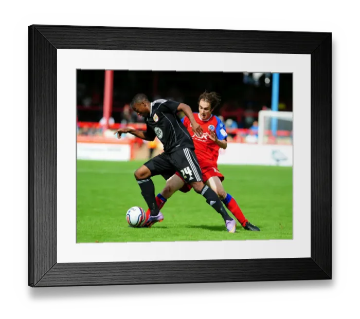 Framed Print : Marlon Jackson's Thrilling Sprint: Outpacing Aldershot Defenders for a Bristol City Goal Framed Print : Marlon Jackson's Thrilling Sprint: Outpacing Aldershot Defenders for a Bristol City Goal