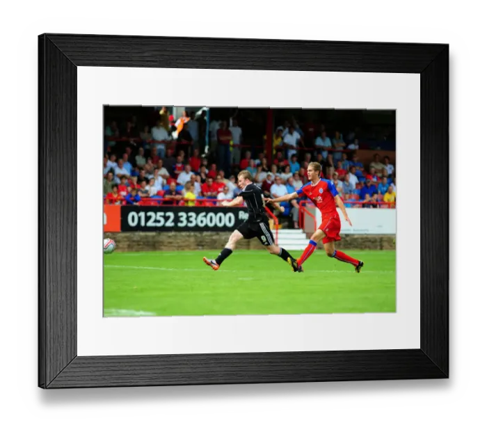 Framed Print : Bristol Citys David Clarkson hits the post