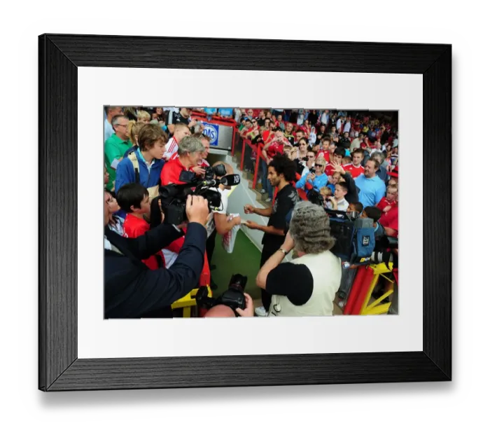 Framed Print : David James First Training Session with Bristol City: A Warm Welcome from the Fans (Bristol City vs Blackpool, Championship, 31 / 07 / 2010)