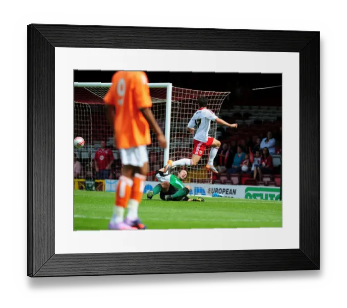 Framed Print : Ivan Sproule Scores for Bristol City Against Blackpool in 2010 Championship Match Framed Print : Ivan Sproule Scores for Bristol City Against Blackpool in 2010 Championship Match