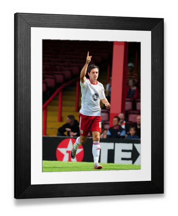 Framed Print : Bristol City's Ivan Sproule Celebrates Goal Against Blackpool in 2010 Championship Match Framed Print : Bristol City's Ivan Sproule Celebrates Goal Against Blackpool in 2010 Championship Match