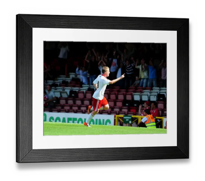 Framed Print : Bristol City's David Clarkson Celebrates Goal Against Blackpool in 2010 Championship Match Framed Print : Bristol City's David Clarkson Celebrates Goal Against Blackpool in 2010 Championship Match