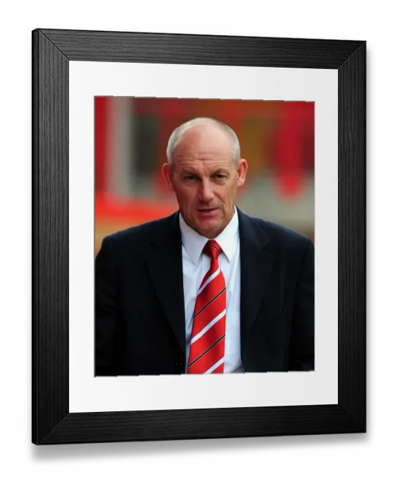 Framed Print : Steve Coppell Leads Bristol City Charge Against Blackpool in Championship Clash at Ashton Gate, 2010