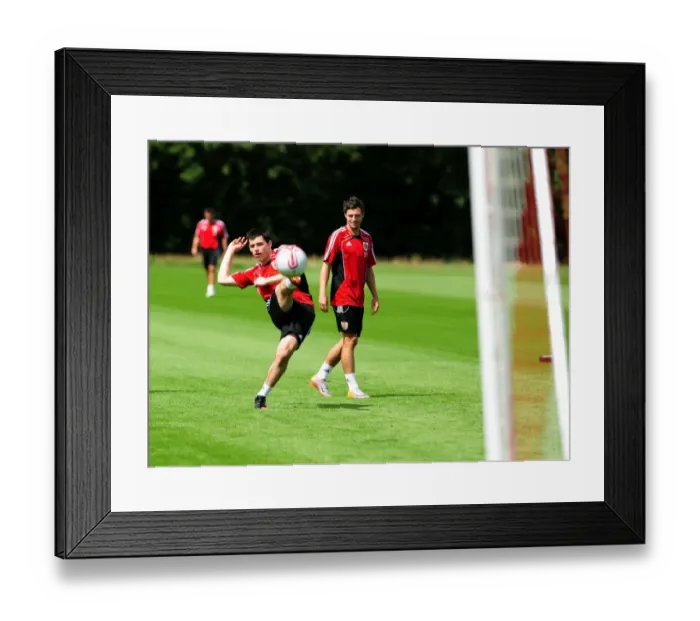 Framed Print : David James Joins Bristol City: First Training Session of the 10-11 Season