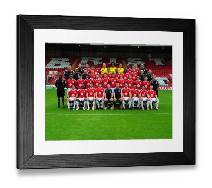 Framed Print : Bristol City FC 2016-2017: United - A Season's Portrait of The Squad and Management Team