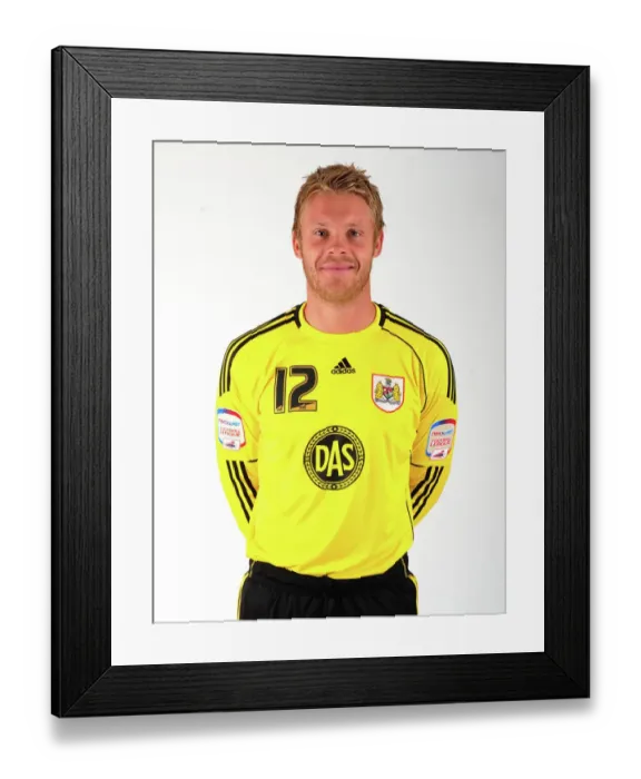 Framed Print : Bristol City Goalkeeper, Dean Gerken