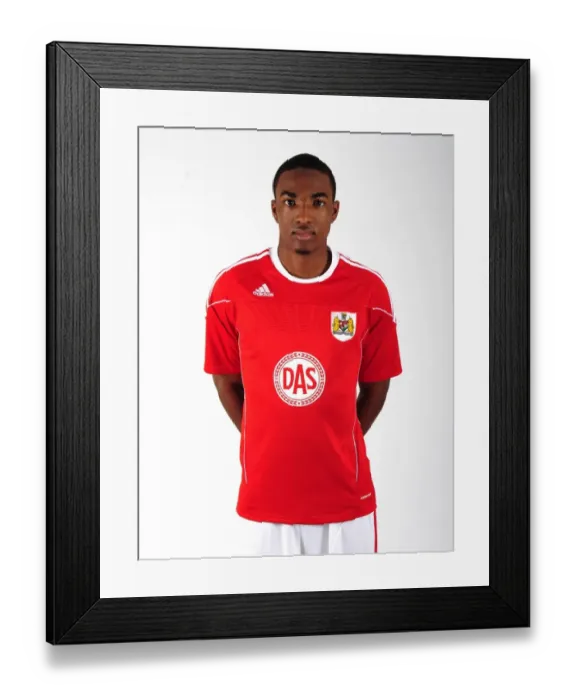 Framed Print : Bristol City FC: Head Shots - Jamal Campbell-Ryce, Season 10-11