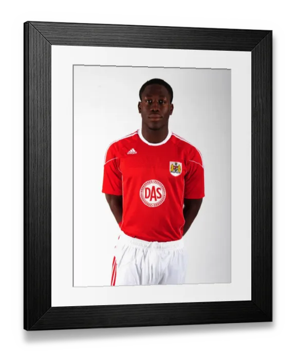 Framed Print : Bristol City FC: Head Shots - Jamal Campbell-Ryce, Season 10-11
