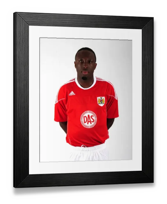 Framed Print : Bristol City FC: Head Shots - Jamal Campbell-Ryce, Season 10-11