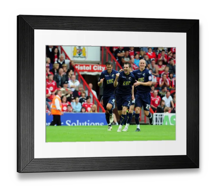 Framed Print : Bristol City vs Millwall: A Football Showdown - Season 10-11 Framed Print : Bristol City vs Millwall: A Football Showdown - Season 10-11