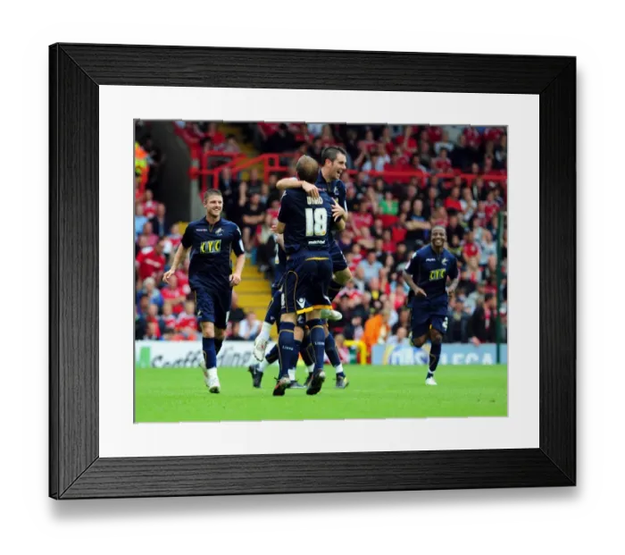 Framed Print : Bristol City vs Millwall: A Football Showdown - Season 10-11