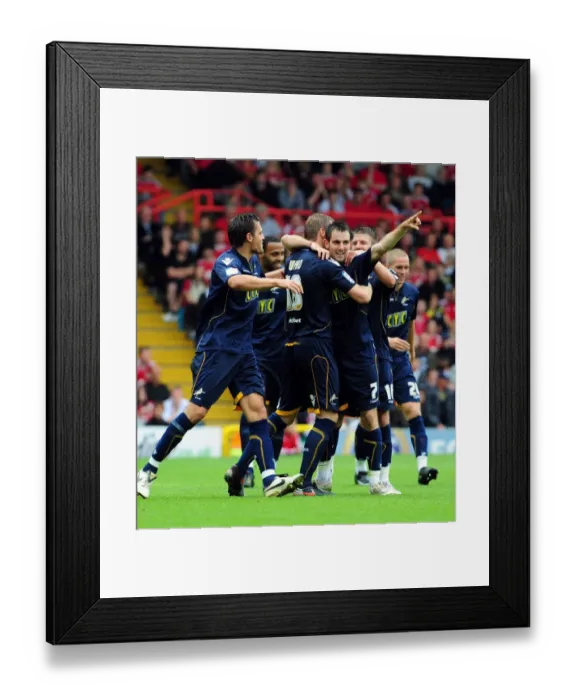 Framed Print : Bristol City vs Millwall: A Football Showdown - Season 10-11 Framed Print : Bristol City vs Millwall: A Football Showdown - Season 10-11