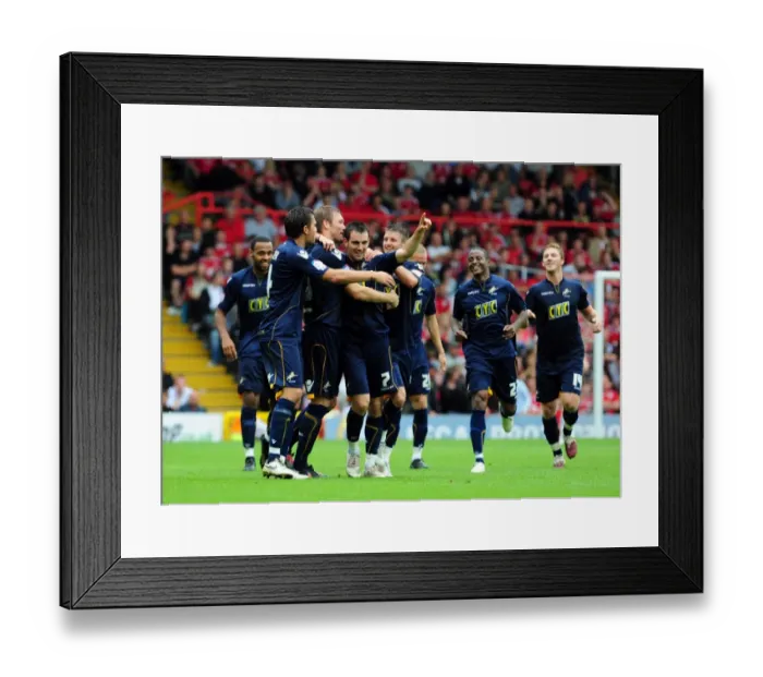 Framed Print : Bristol City vs Millwall: The Showdown of Season 10-11