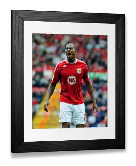 Framed Print : Bristol City vs Millwall: A Football Showdown - Season 10-11