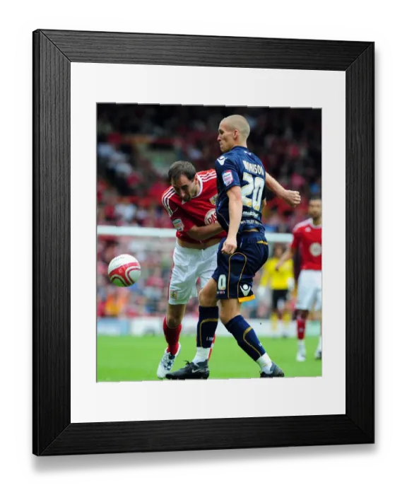 Framed Print : Bristol City vs Millwall: A Football Showdown - Season 10-11 Framed Print : Bristol City vs Millwall: A Football Showdown - Season 10-11