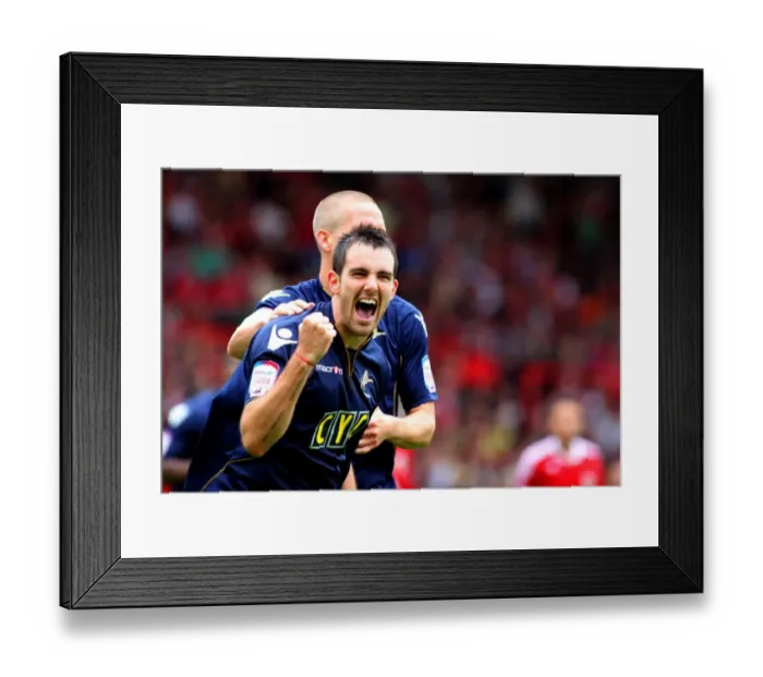 Framed Print : Bristol City vs Millwall: A Football Showdown - Season 10-11