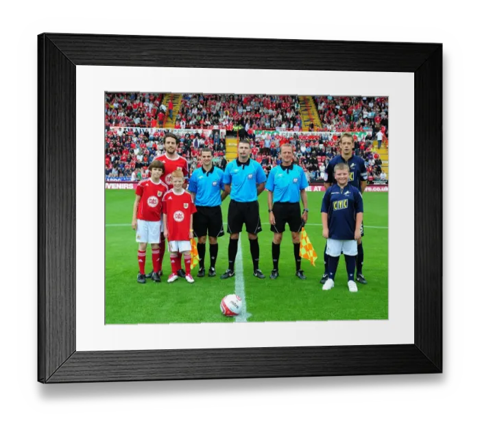 Framed Print : Bristol City vs Millwall: A Football Showdown - Season 10-11 Framed Print : Bristol City vs Millwall: A Football Showdown - Season 10-11