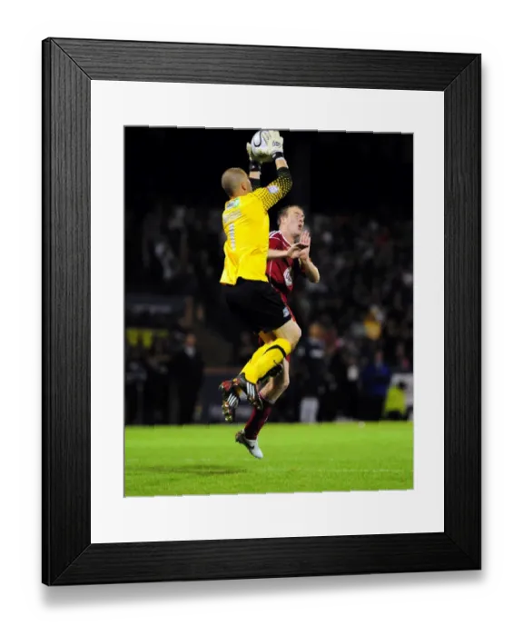 Framed Print : Bristol City vs. Southend United: A Football Rivalry - Season 10-11: The Clash Between Two Powerhouses