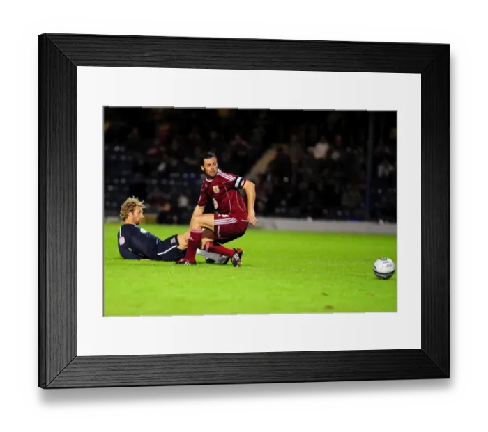 Framed Print : Bristol City vs. Southend United: A Football Rivalry - Season 10-11: The Clash Between Two Powerhouses