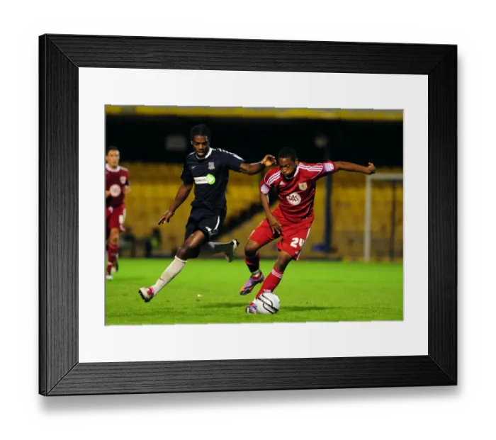 Framed Print : Bristol City vs. Southend United: A Football Rivalry - Season 10-11: The Clash Between Two Powerhouses