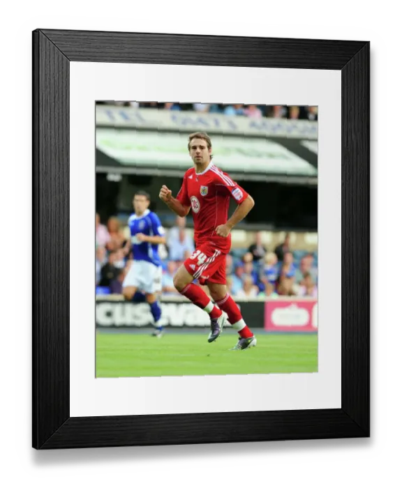 Framed Print : Brett Pitman Scores for Bristol City against Ipswich Town in Championship Match, 2010 Framed Print : Brett Pitman Scores for Bristol City against Ipswich Town in Championship Match, 2010