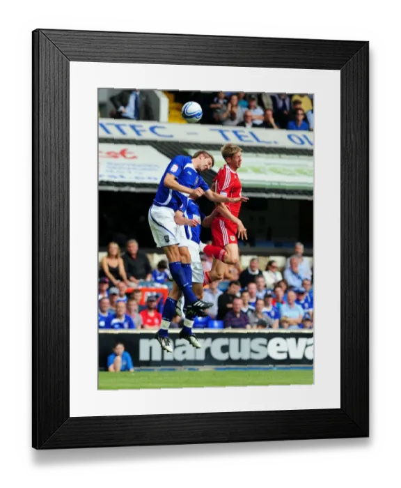 Framed Print : Clash in the Championship: Jon Stead vs. Gareth McAuley - Ipswich v Bristol City, 2010 Framed Print : Clash in the Championship: Jon Stead vs. Gareth McAuley - Ipswich v Bristol City, 2010
