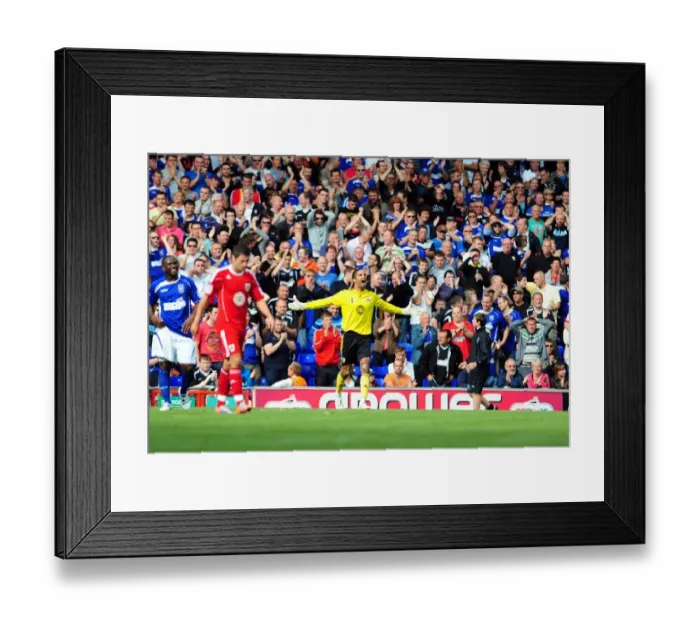 Framed Print : David James Frustration: Ipswich Fans Celebrate Goal Against Bristol City, Championship 2010 Framed Print : David James Frustration: Ipswich Fans Celebrate Goal Against Bristol City, Championship 2010