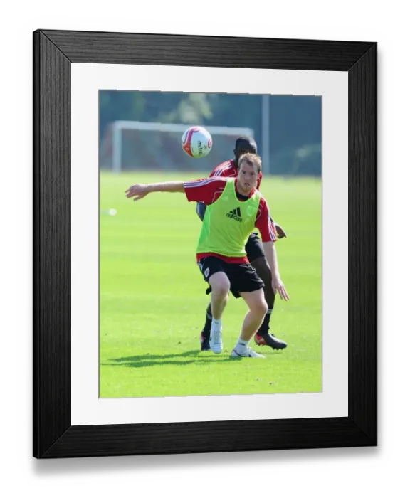 Framed Print : Bristol City First Team: Gearing Up for the 2010-11 Season - Training Session