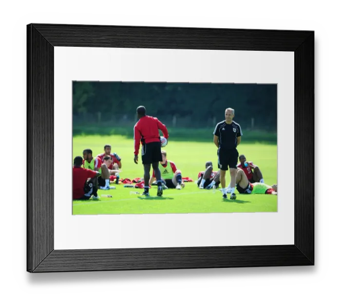 Framed Print : Bristol City First Team: Preparing for Season 10-11 - Training Session on September 2, 2010