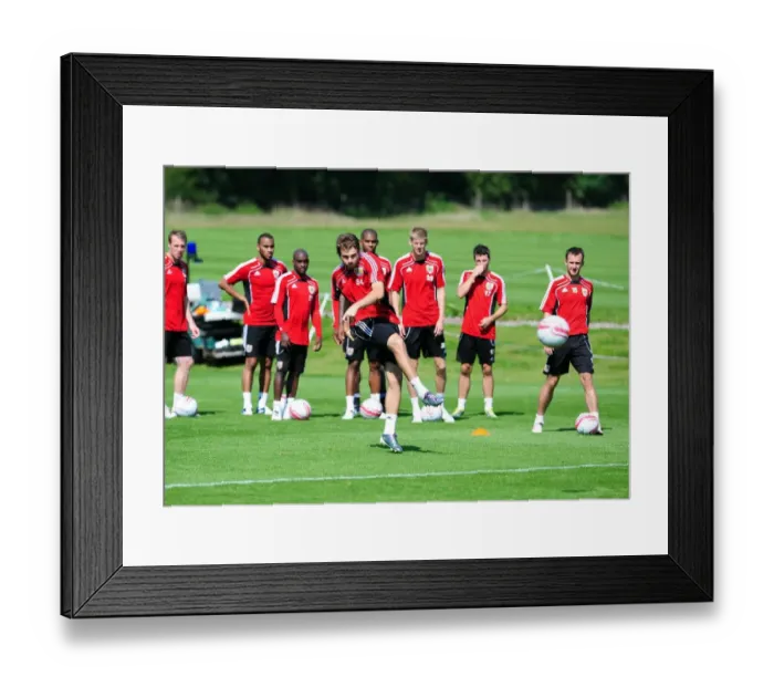 Framed Print : Bristol City First Team: 2010-11 Season Gear-Up Training (Sept 2, 2010)