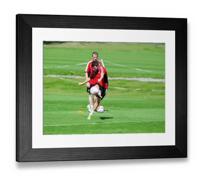 Framed Print : Bristol City First Team: Gearing Up for Season 10-11 - Training Session on September 2, 2010