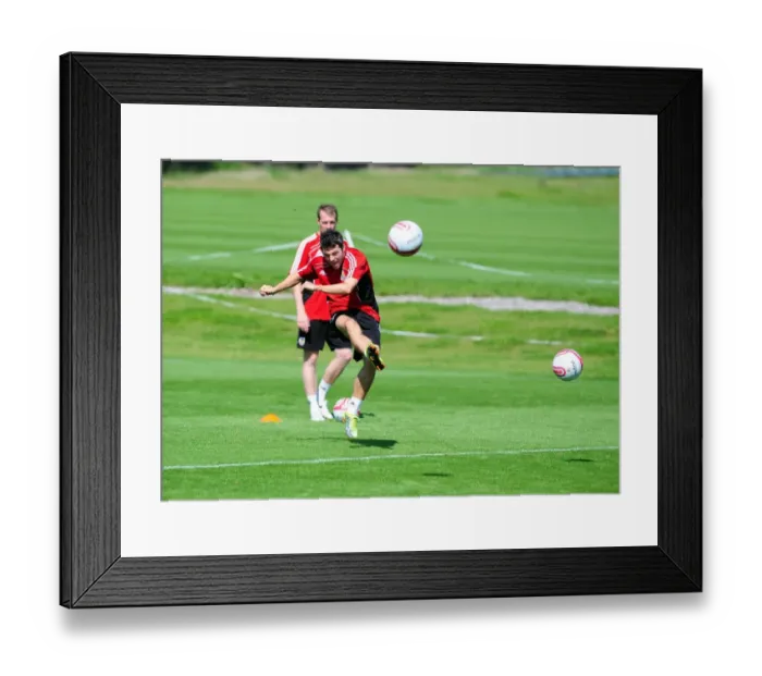 Framed Print : Bristol City First Team: Gearing Up for Season 10-11 - Training Session on September 2, 2010
