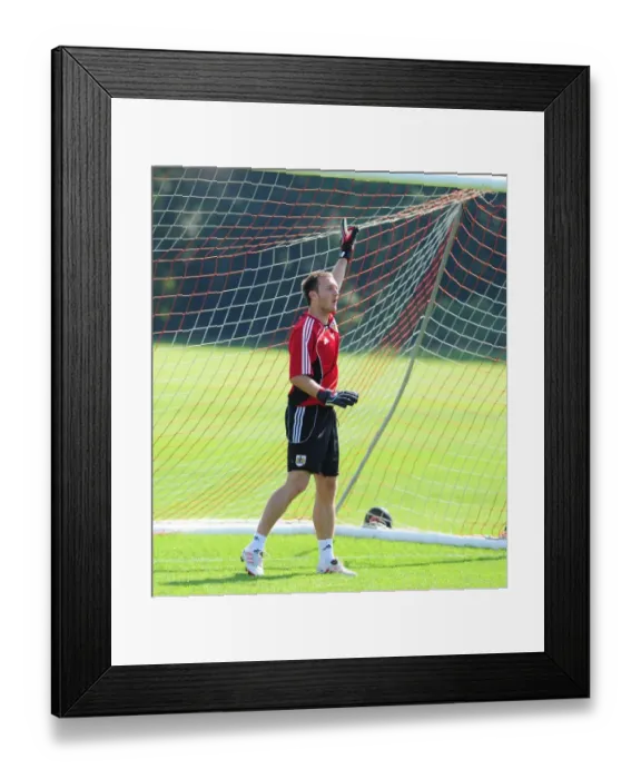 Framed Print : Bristol City First Team: Training Sessions (September 2, 2010) - Gearing Up for Season 10-11