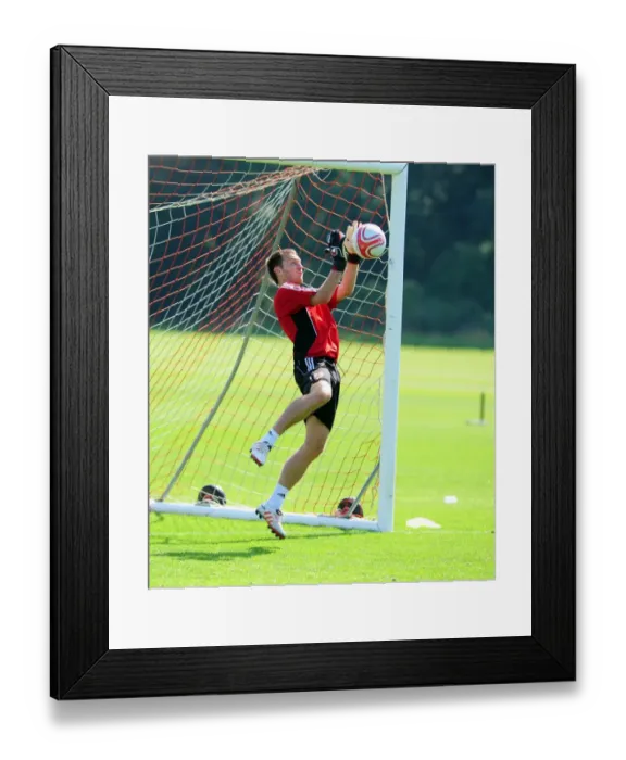 Framed Print : Bristol City First Team: Gearing Up for Season 10-11 - Training Session, September 2010