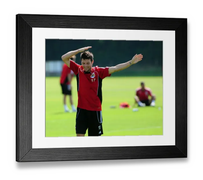 Framed Print : Bristol City First Team: Gearing Up for the 2010-11 Season - Training Session
