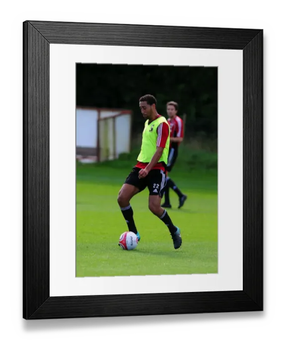 Framed Print : Bristol City First Team: Gearing Up for Season 10-11 - Training Session on September 9, 2010