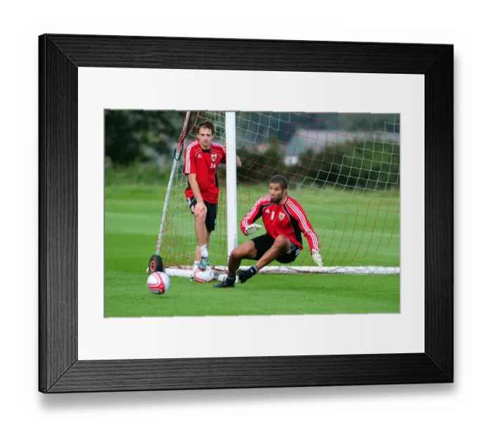 Framed Print : Bristol City First Team: Gearing Up for Season 10-11 - Training Session on September 9, 2010