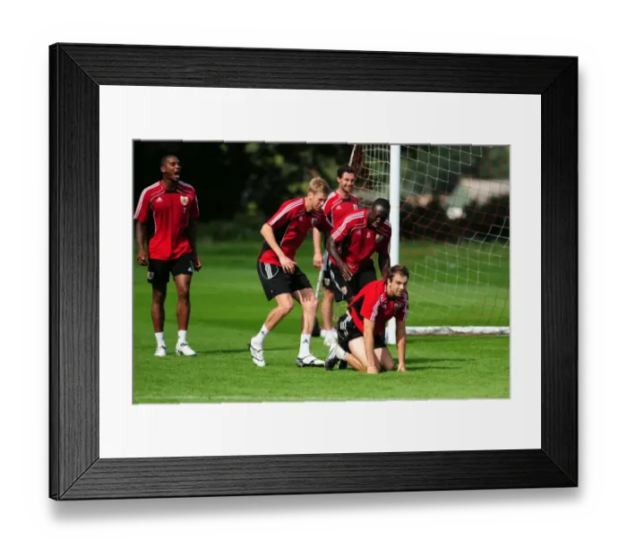 Framed Print : Bristol City First Team: Training Session - September 9, 2010 (Season 10-11)