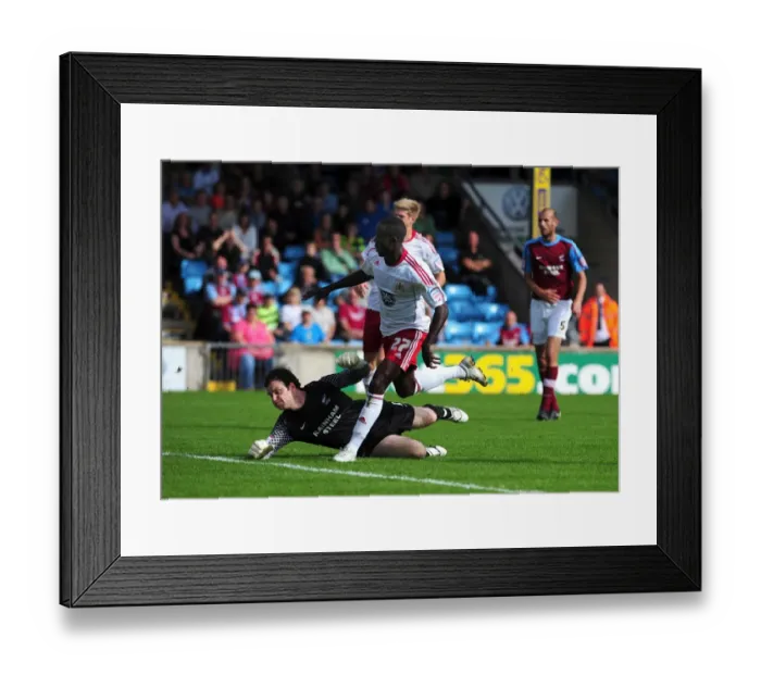 Framed Print : Adomah's Euphoric Goal Celebration: Scunthorpe United vs. Bristol City (Championship 2010) Framed Print : Adomah's Euphoric Goal Celebration: Scunthorpe United vs. Bristol City (Championship 2010)