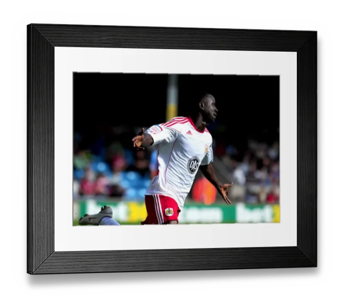 Framed Print : Glorious Goal Celebration: Albert Adomah's Stunner for Bristol City vs. Scunthorpe United (Championship 2010) Framed Print : Glorious Goal Celebration: Albert Adomah's Stunner for Bristol City vs. Scunthorpe United (Championship 2010)