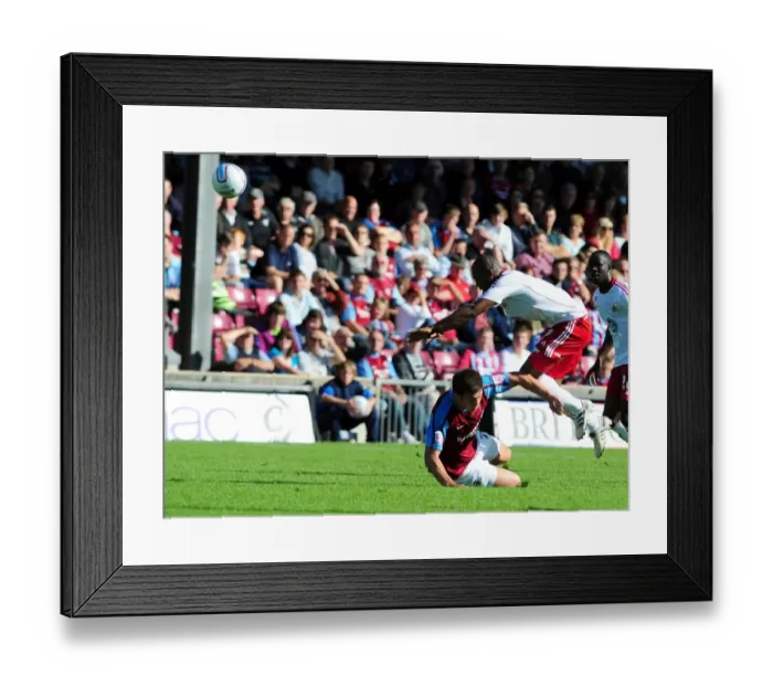 Framed Print : Marvin Elliott Fouled in Championship Clash: Scunthorpe United vs. Bristol City (September 11, 2010) Framed Print : Marvin Elliott Fouled in Championship Clash: Scunthorpe United vs. Bristol City (September 11, 2010)