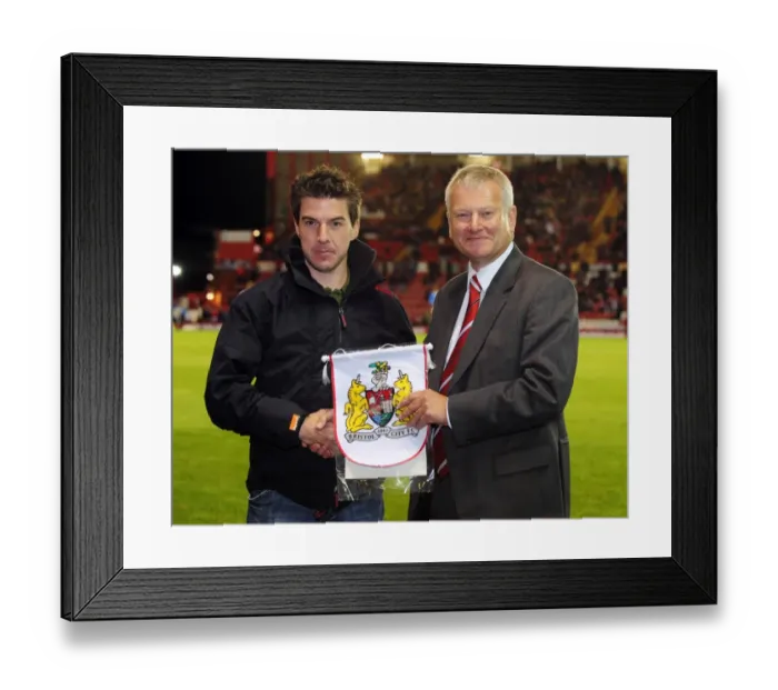Framed Print : Bristol City vs. Watford: A Football Showdown - Season 10-11 Framed Print : Bristol City vs. Watford: A Football Showdown - Season 10-11
