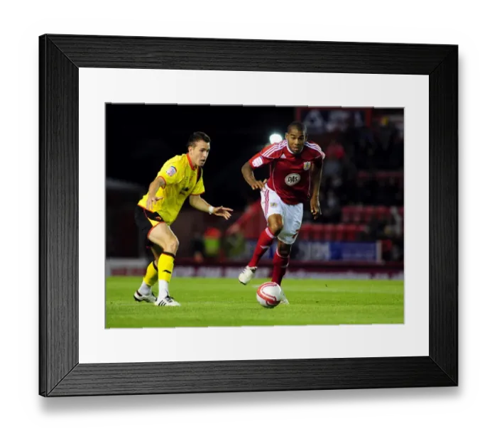 Framed Print : Bristol City vs. Watford: A Football Showdown - Season 10-11 Framed Print : Bristol City vs. Watford: A Football Showdown - Season 10-11