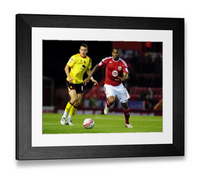 Framed Print : Bristol City vs. Watford: A Football Showdown - Season 10-11 Framed Print : Bristol City vs. Watford: A Football Showdown - Season 10-11