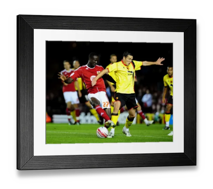 Framed Print : Bristol City vs. Watford: A Football Showdown - Season 10-11 Framed Print : Bristol City vs. Watford: A Football Showdown - Season 10-11