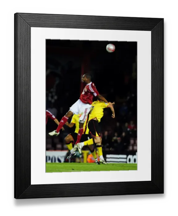Framed Print : Bristol City vs. Watford: A Football Showdown - Season 10-11 Framed Print : Bristol City vs. Watford: A Football Showdown - Season 10-11