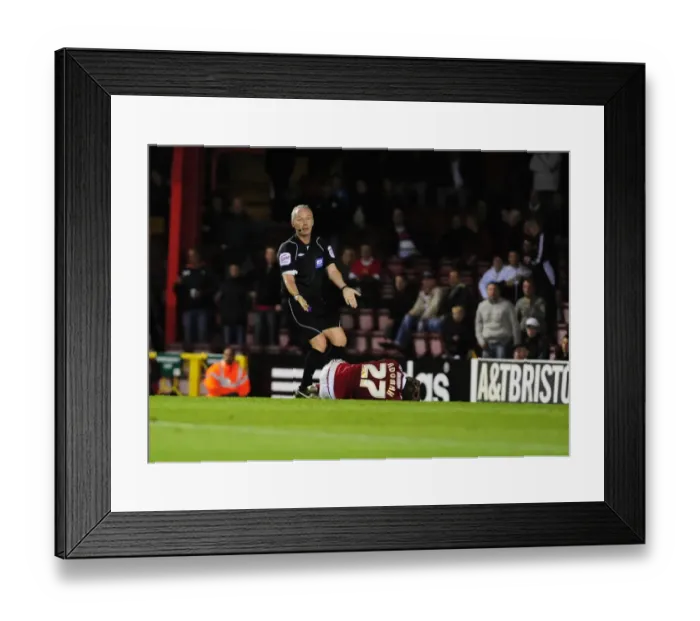 Framed Print : Bristol City vs. Watford: A Football Showdown - Season 10-11 Framed Print : Bristol City vs. Watford: A Football Showdown - Season 10-11