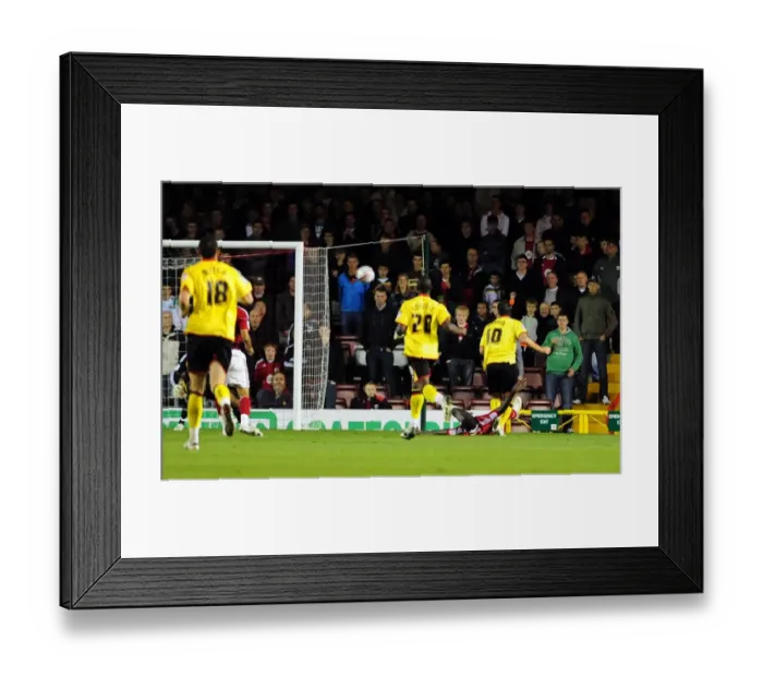 Framed Print : Bristol City vs. Watford: A Football Showdown - Season 10-11 Framed Print : Bristol City vs. Watford: A Football Showdown - Season 10-11