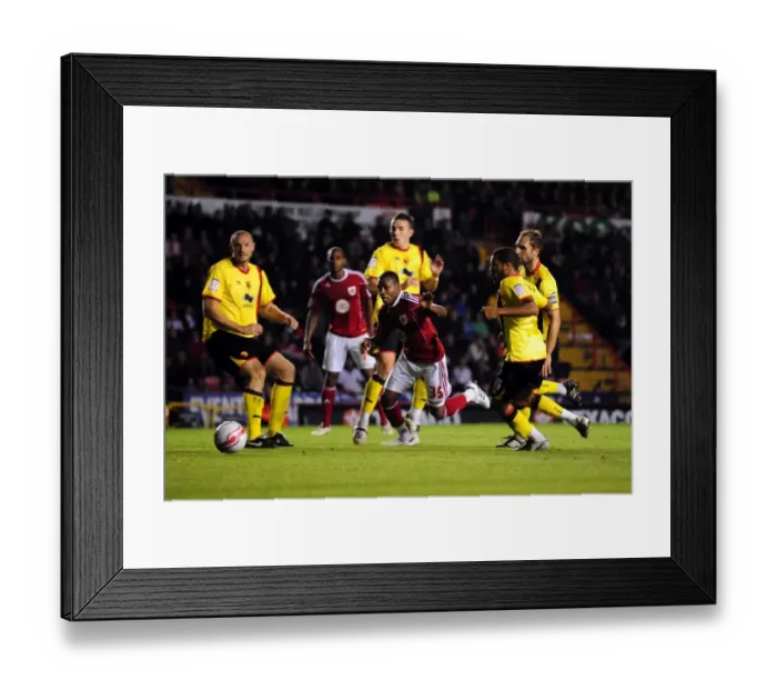 Framed Print : Bristol City's Danny Rose Fights for Penalty in Championship Showdown against Watford (Sept 14, 2010) Framed Print : Bristol City's Danny Rose Fights for Penalty in Championship Showdown against Watford (Sept 14, 2010)