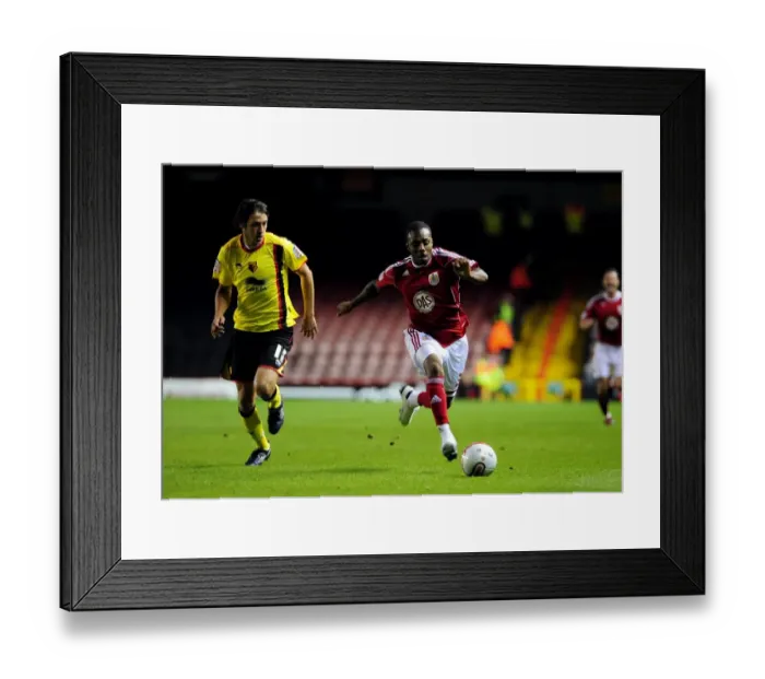 Framed Print : Bristol City vs Watford: Intense Rivalry - Danny Rose vs Will Buckley Battle, Championship Match, September 2010 Framed Print : Bristol City vs Watford: Intense Rivalry - Danny Rose vs Will Buckley Battle, Championship Match, September 2010